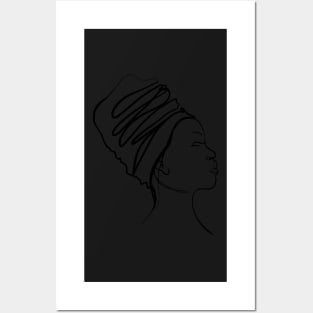 Simple And Aesthetic One Line Art Woman Posters and Art